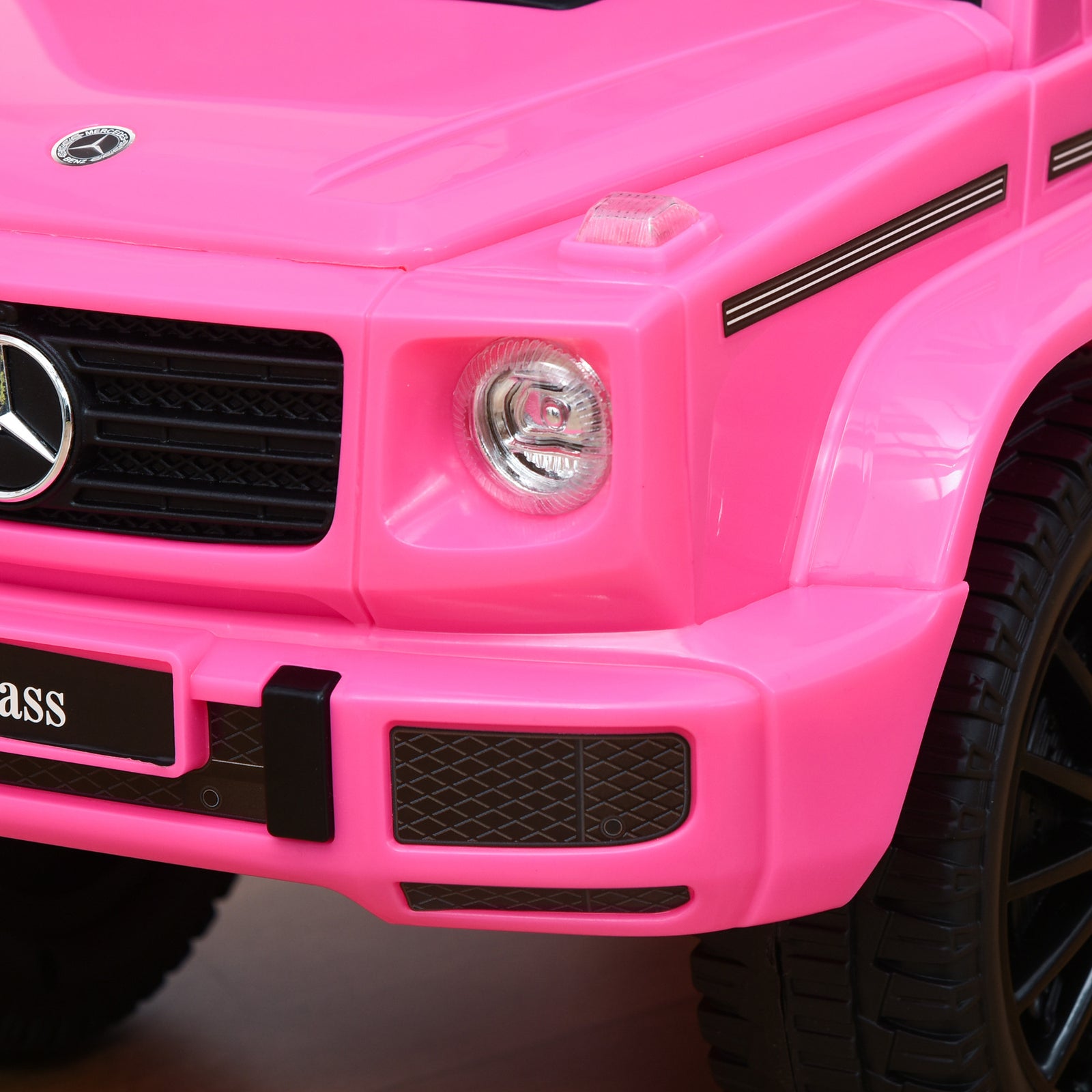 Benz G350 Kids Ride On Sliding Car W/ Under Seat Storage No Power | Pink