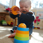 Stacker Toy, 8 Play Pieces, Made From 100% Recycled Plastic