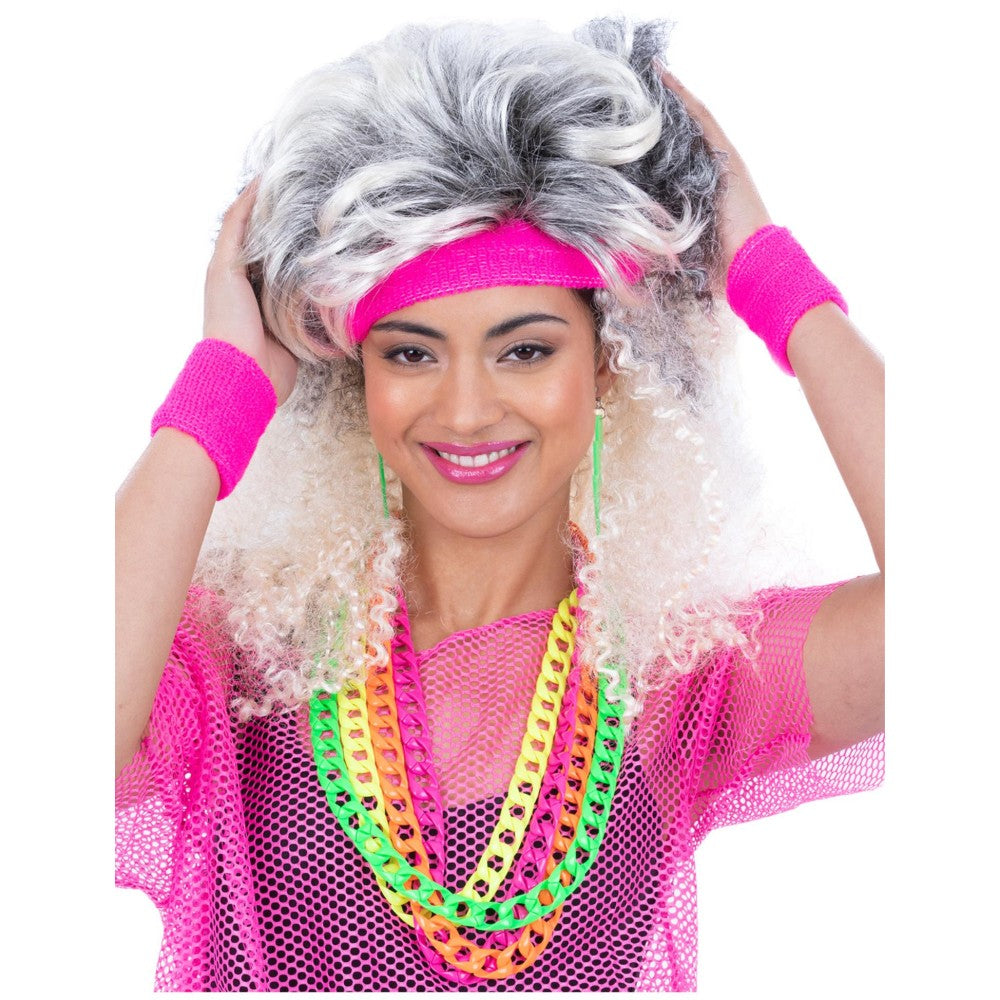 80s Neon Sweatbands | Pink