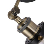 Industrial 1-light Armed Sconce With Clear Glass Shade