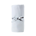 Organic Cotton Waffle Blanket/ Throw | 90cm x 112cm | White