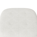 Beige Footstool Pouffe Stool With Wooden Legs