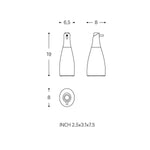Soap Dispenser 300ml, Matt Grey Unique Design Soft Finish Saku Collection