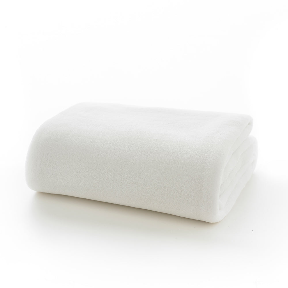 Snuggle Touch Microfibre Supersoft Fleece Throw | 140cm x 180cm | White