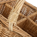 Unpeeled Bottle Carrier Wicker Basket | 4 | Brown