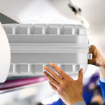 55x35x25cm Lightweight Suitcase - Cabin Carry On - Hard Shell - 4 Wheels Overhead Luggage | Cabin | Silver