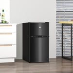 88l Small Fridge Freezer With 5-setting Thermostat, Inner Light | Black