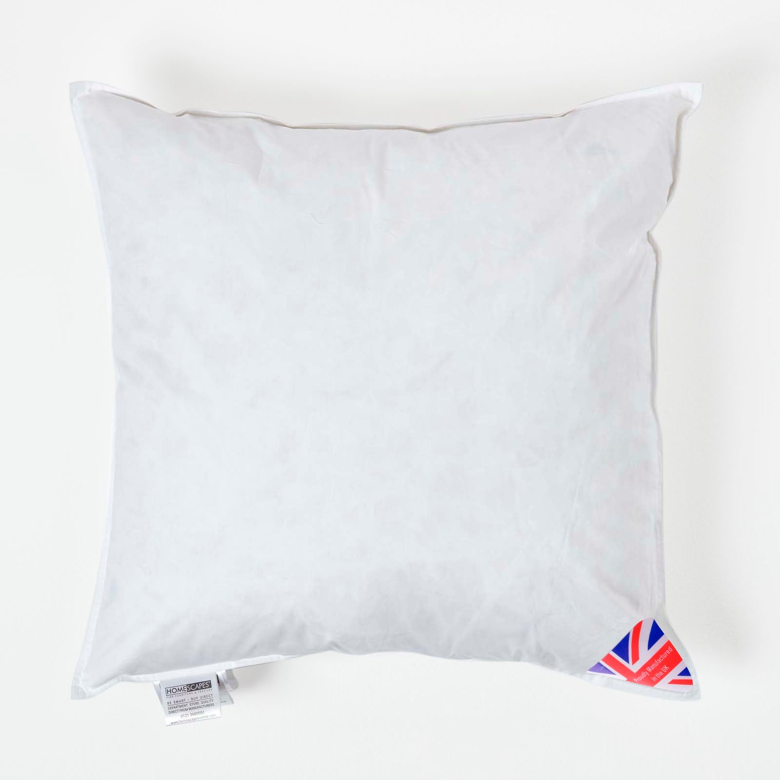 Duck Down Cushion Pad | 55cm x 55cm | White