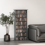 Cd Storage Unit Dvd Tower Blu-ray Storage Shelf For Office | Small | Gray