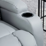 Manual Recliner Chair, Vibration Light Grey