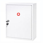 Medicine Storage Box,lockable 3-tier Wall Cabinet,alloy Steel,white