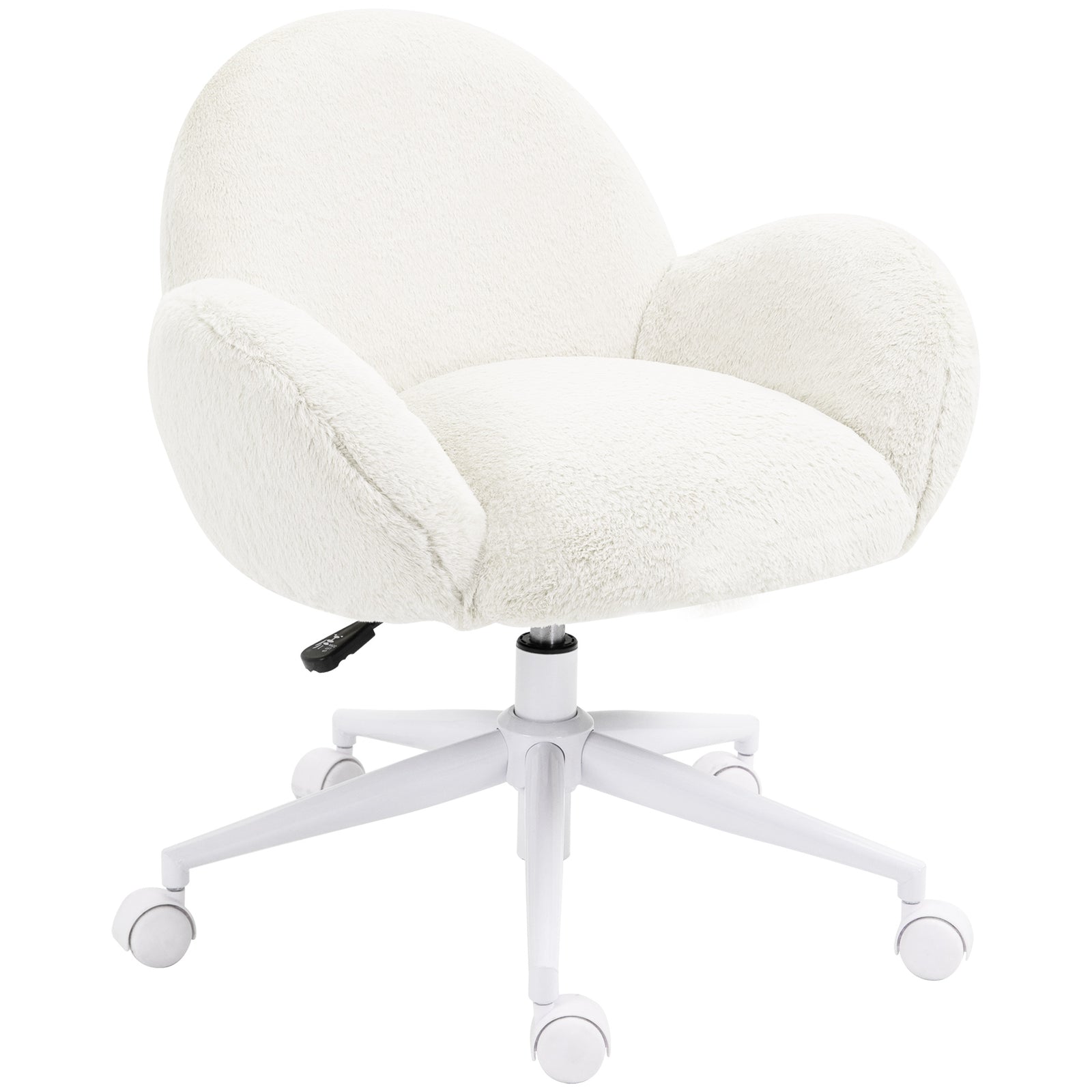 Fluffy Leisure Chair W/ Armrest | Cream
