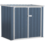 5ft X 3ft 2-bin Steel Storage Shed With Double Locking Doors