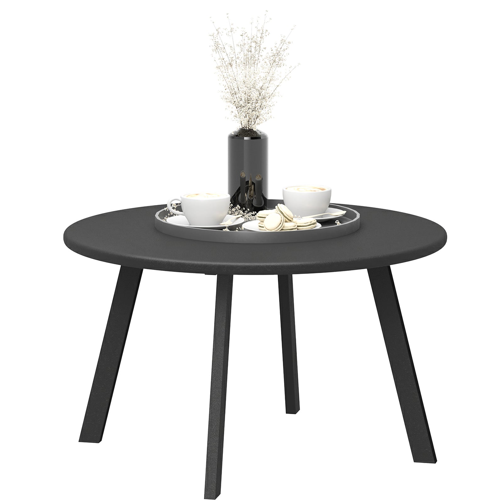 70cm Round Coffee Table W/ Non-slip Foot Pads