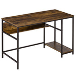 Home Office Writing Desk With Storage | Brown