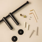 Double Paper Holder Without Cover Matt Black Logic