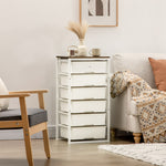 Chest Of Drawers, 6 Drawer Unit Storage Chest White
