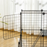 Pet Playpen Diy Small Animal Cage For Rabbit Ferret Chinchilla - Black