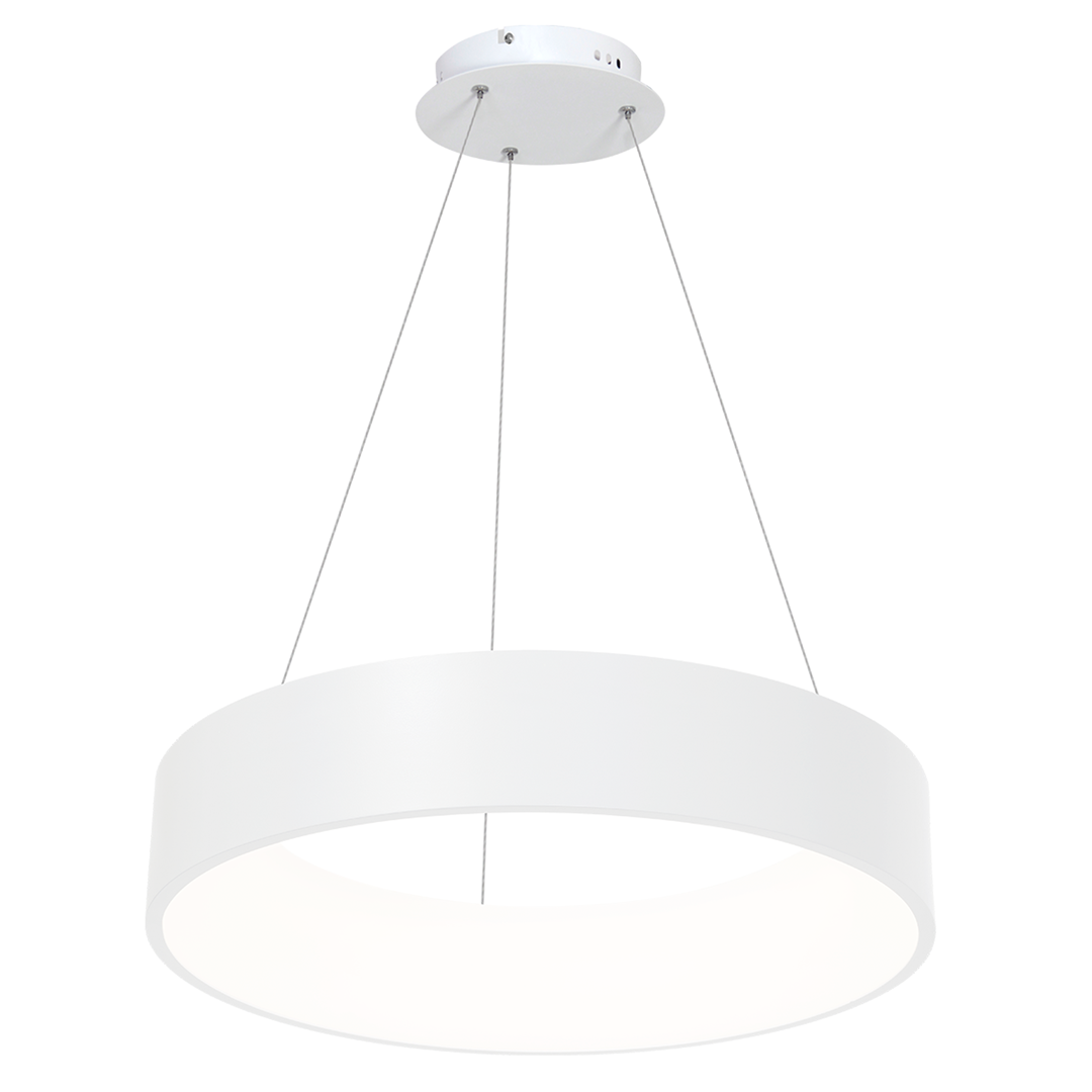Ohio Stunning Led Pendant Lamp 24w(122w)  45cm Diameter Height Adjustable | White