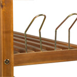 5-tier Shoe Rack Acacia Wood Shoe Storage Shelf For Entryway