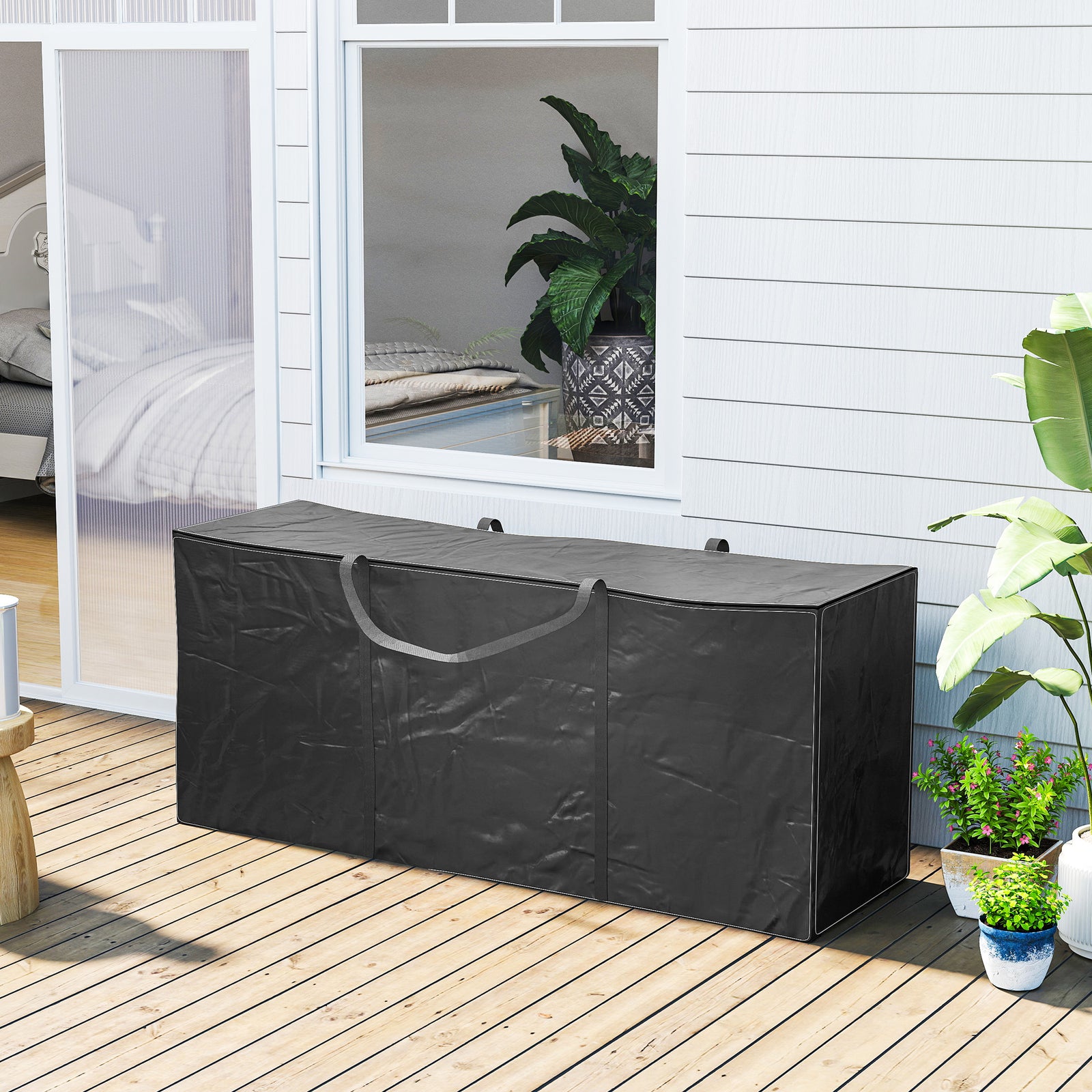 720l Waterproof Cushion Storage Bag, Black