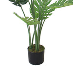 120cm Artificial Luxury Monstera Plant Black Pot
