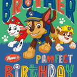 Paw Patrol Brother Birthday Card Official Product