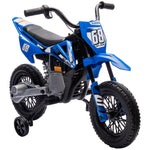 12v Kids Electric Motorbike W/ Twist Grip Throttle, Music | Blue