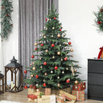 Christmas Tree, Hinged Xmas Tree With Realistic Branches | 5ft | Green