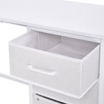 Multipurpose White Metal Frame Computer Desk For Home Office