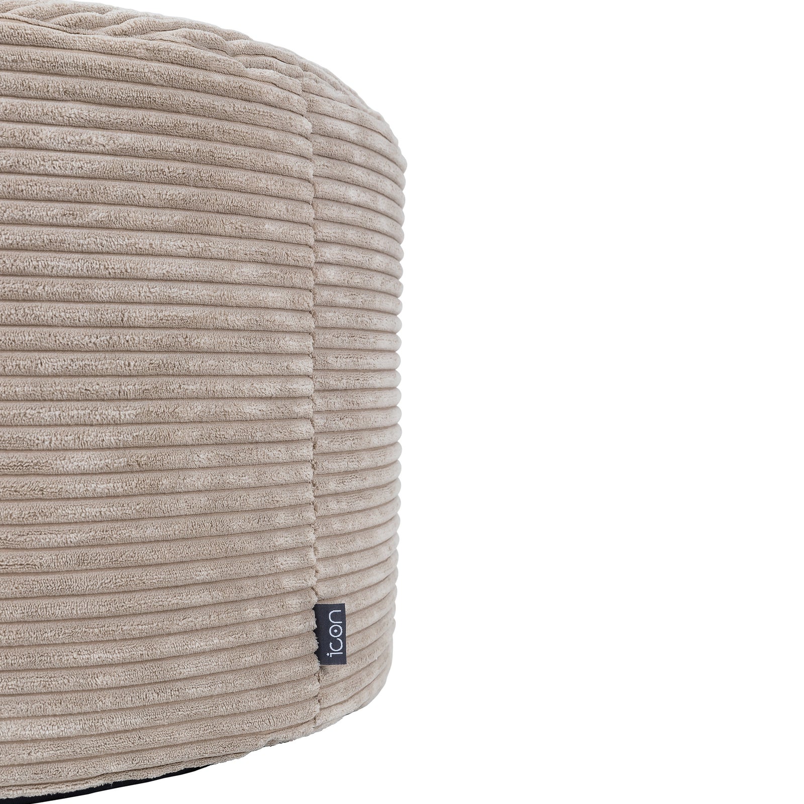 Frankie Cord Bean Bag Pouffe | Beige