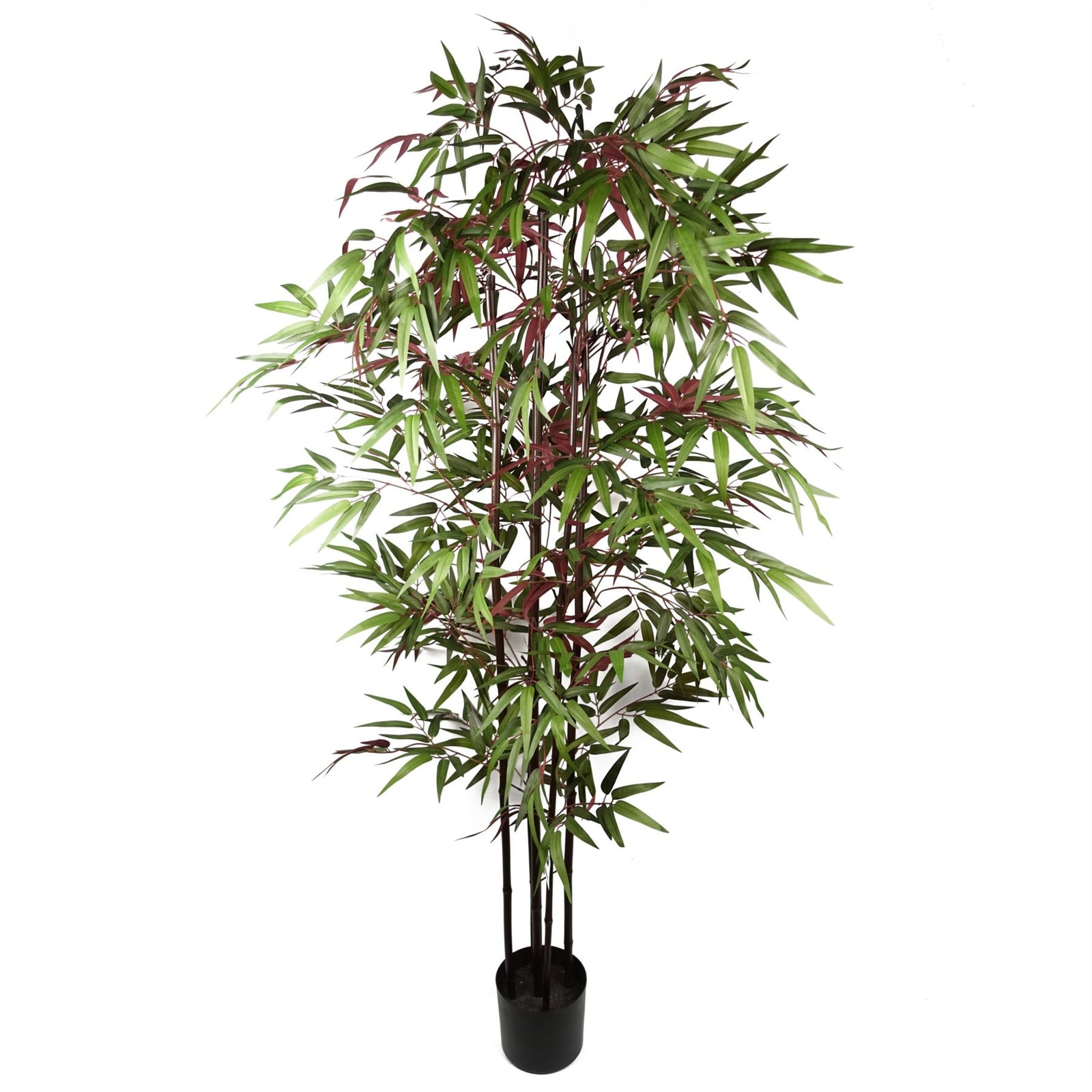 Artificial 180cm Bamboo 1140 Red Green Silk Leaves