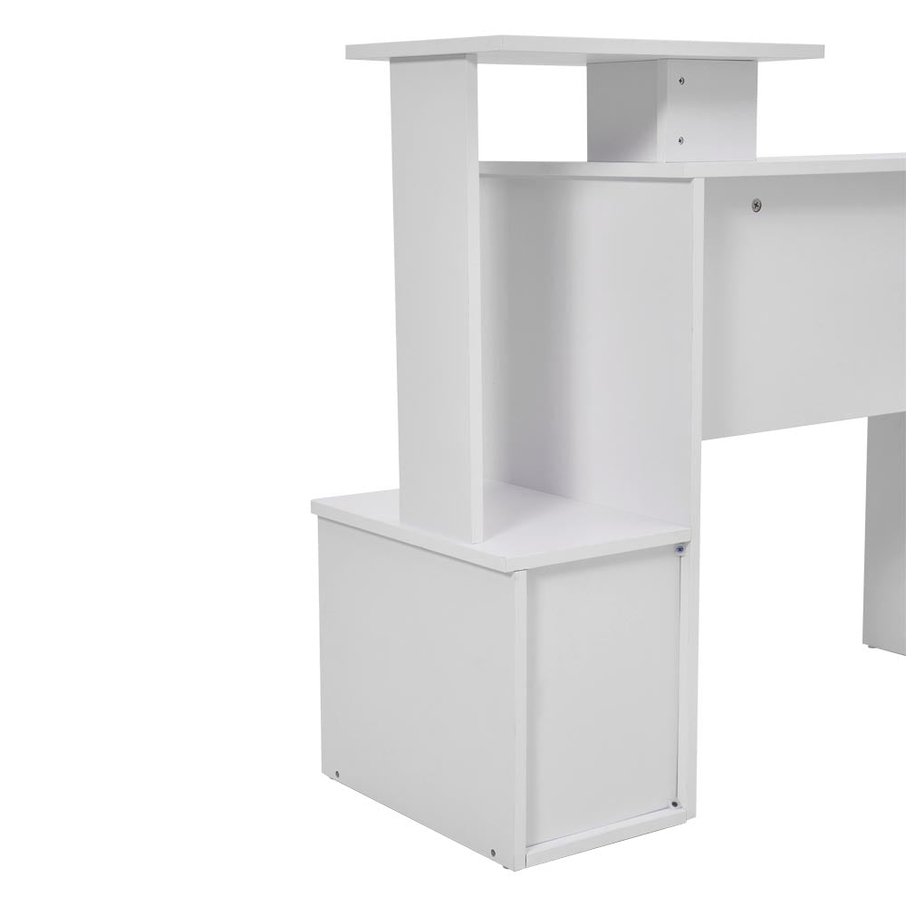 Multipurpose Computer Desk With Storage Bin For Home Office