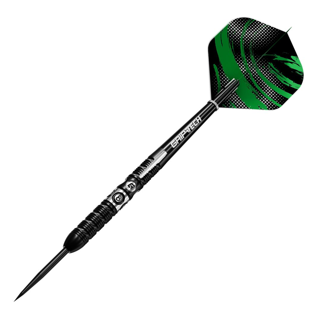 8ball 90% Tungsten Steel Tip | 26g | Black