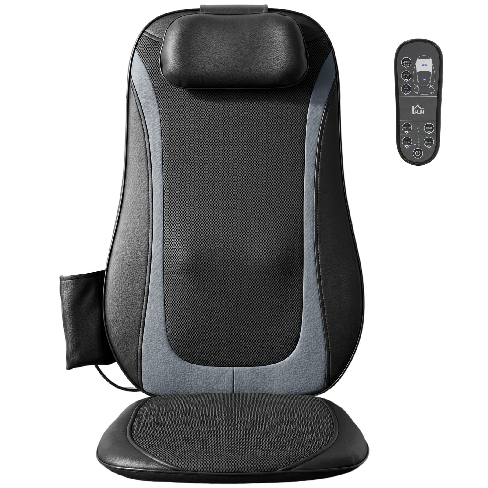 HOMCOM Back Massager With Heat, Deep Tissue Massage Chair For Home Office