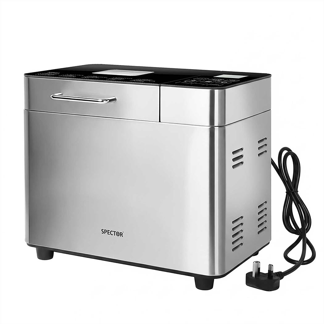 Spector Bread Maker 25 In 1 15h Timer 3 Loaf Sizes With Lcd For Home Baking