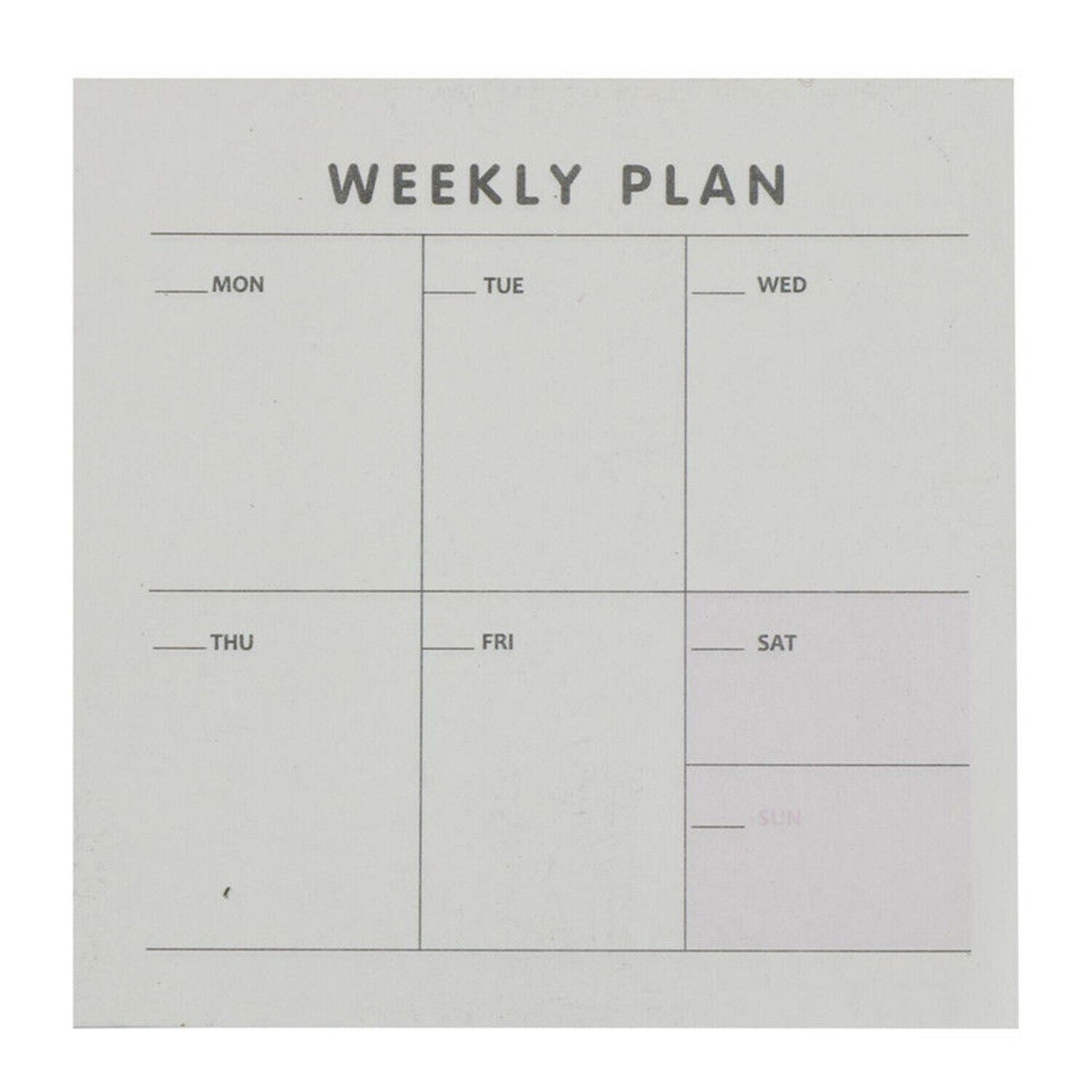 Weekly Planner List Pad For Tasks, Goals, Notes, Meals & Reminders