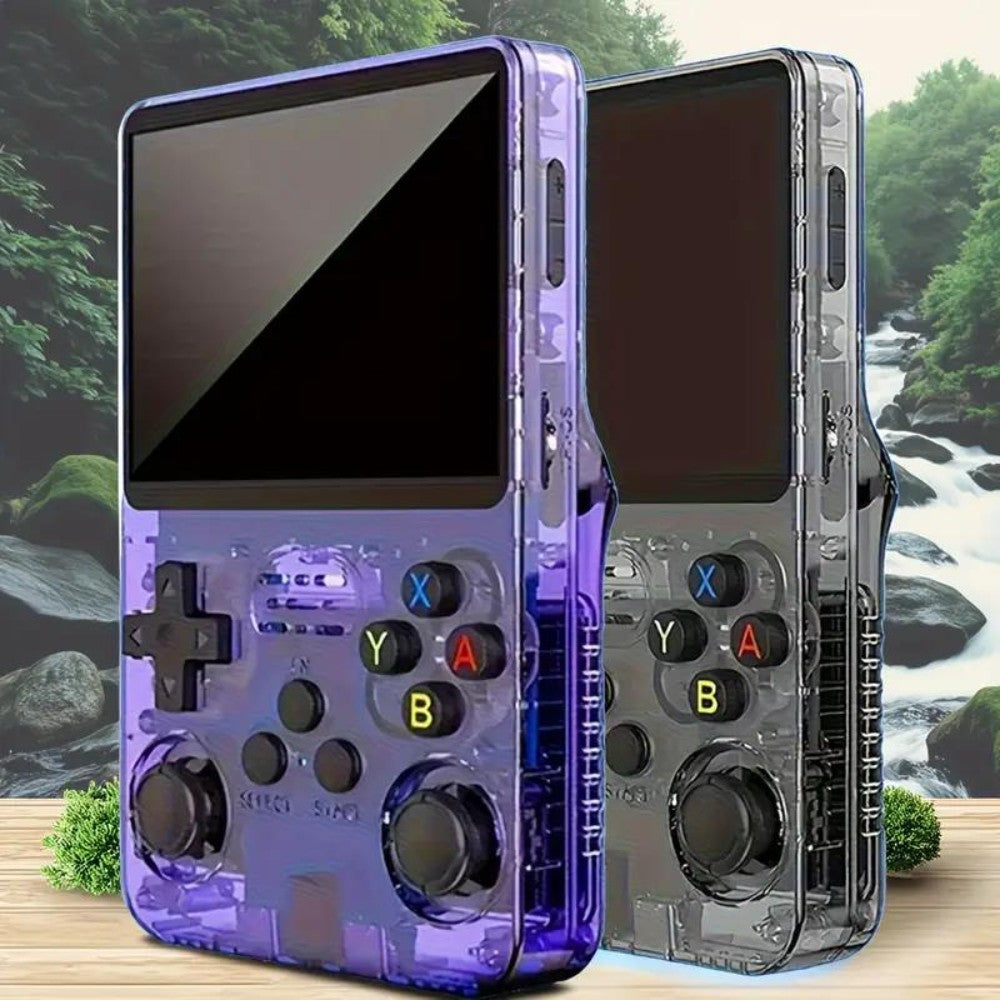 R36s Retro Handheld Game Console 3.5" Ips Display Usb Rechargeable | Purple