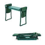 Folding Garden Kneeling Stool With 2 Detachable Tool Bags