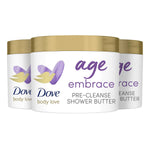 Body Love Age Embrace Pre-cleanse Shower Butter Peptide Serum, 3pk