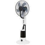 HOMCOM Spray Misting Fan, Floor Fan With Water Mist Spray And 3 Speeds