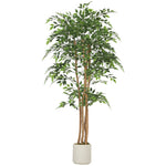 HOMCOM 180cm Artificial Ficus Tree, Faux Plant For Home Decor