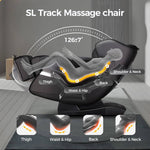 Zero Gravity Back Heated Full Body Massage Chair With Handheld Controller | Black