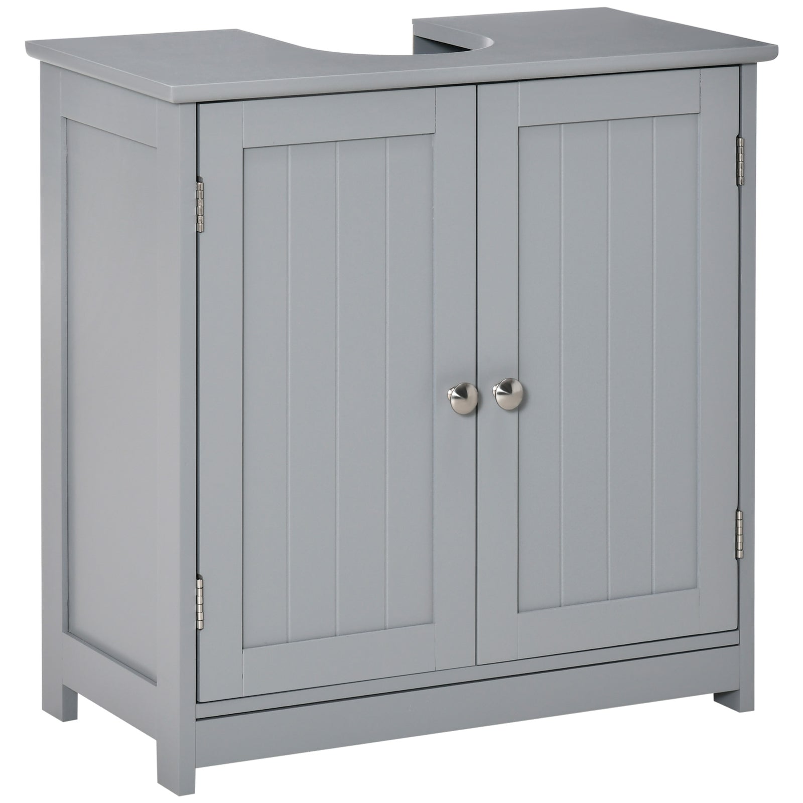 Under-sink Storage Cabinet Adjustable Shelf Drain Hole | One Size | Gray