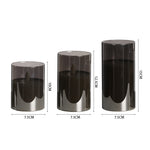 3pcs Remote-controlled Led Flameless Candle Set | Grey