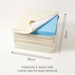 Cotton Orthopaedic Foam 3 Seater Booster Cushion | 50cm x 150cm | Cream
