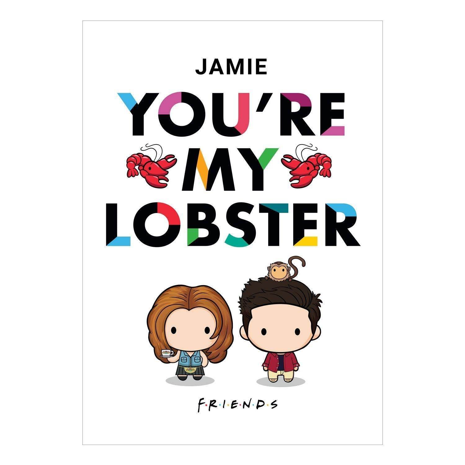 Personalised 'you're My Lobster' Birthday Card Official Product