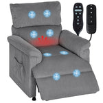 Massage Recliner With Quiet Motor, Power Reclining Chair | Grey