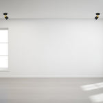 Joker Hand Made Ceiling Lamp In Matt Black With Luxurious Gold Detail Featuring Minmalistic Slender Cylinder Shades