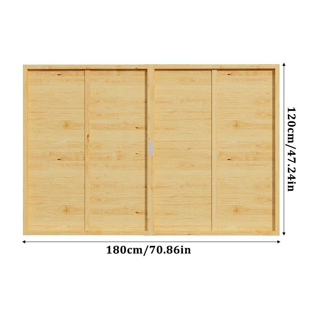 Spruce Wood Fence Panel 180cm W X 90/120/150cm H, Weather-resistant Treated Wood With Eco-friendly Water-based Finish | Medium